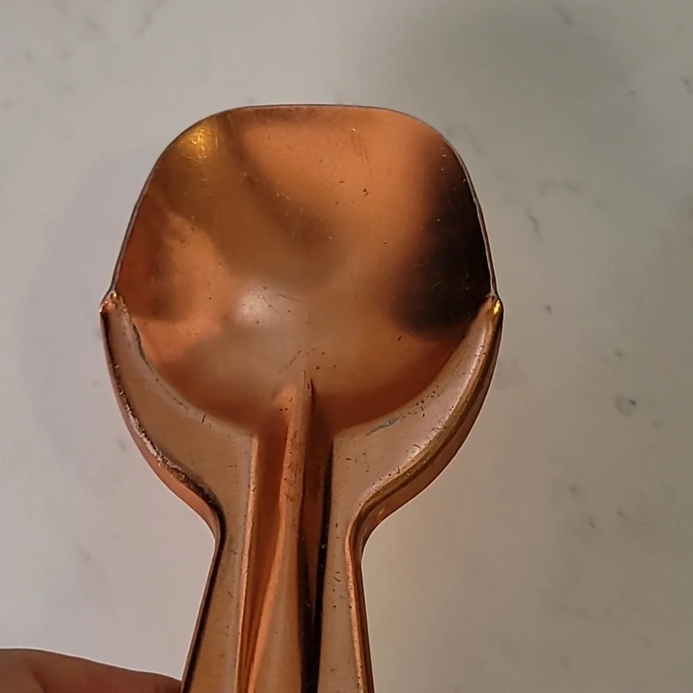 Vintage Copper Aluminum Ice Cream Scoop